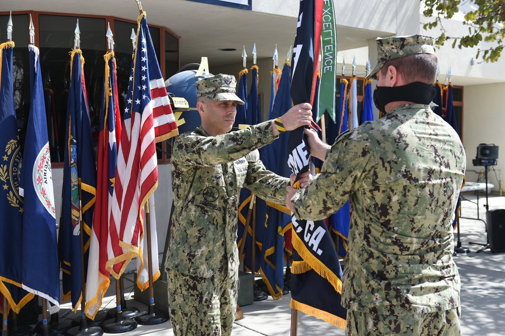 Naval Mobile Construction Battalion FOUR conducts Change of Command Ceremony