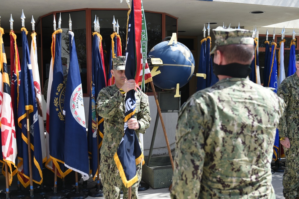 Naval Mobile Construction Battalion FOUR conducts Change of Command Ceremony