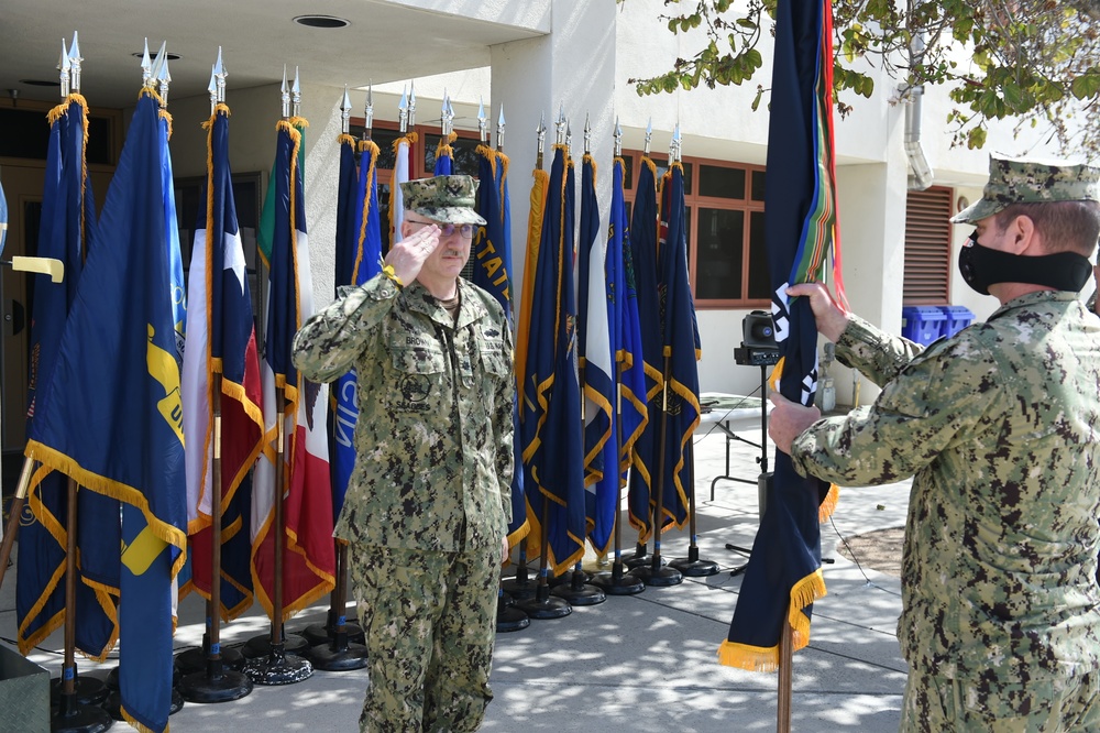 Naval Mobile Construction Battalion FOUR conducts Change of Command Ceremony