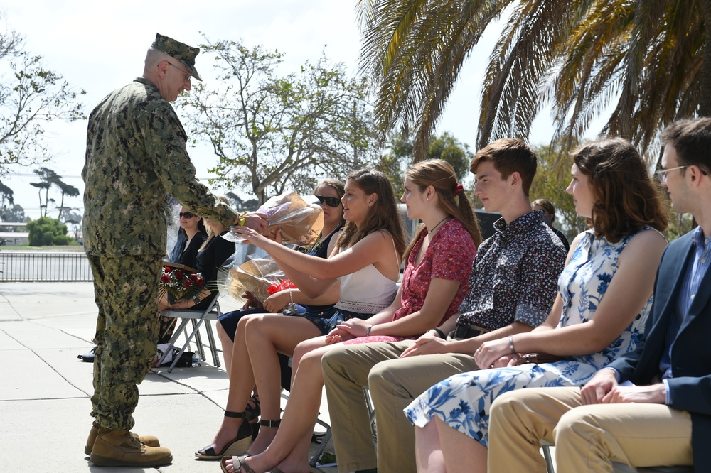 Naval Mobile Construction Battalion FOUR conducts Change of Command Ceremony