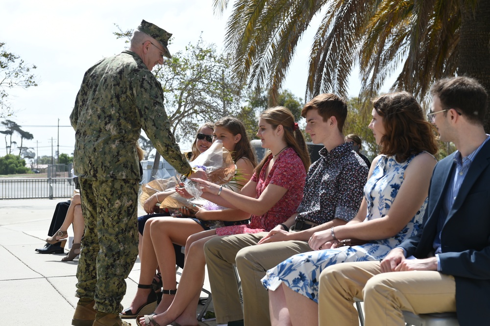 Naval Mobile Construction Battalion FOUR conducts Change of Command Ceremony