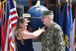 Naval Mobile Construction Battalion FOUR conducts Change of Command Ceremony