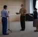 MCAS Iwakuni's Staff Sgt. York recieves a letter of appreciation from the city