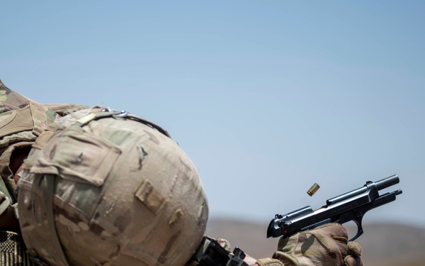 TFG Soldiers compete in rifle, pistol competition while deployed to Africa