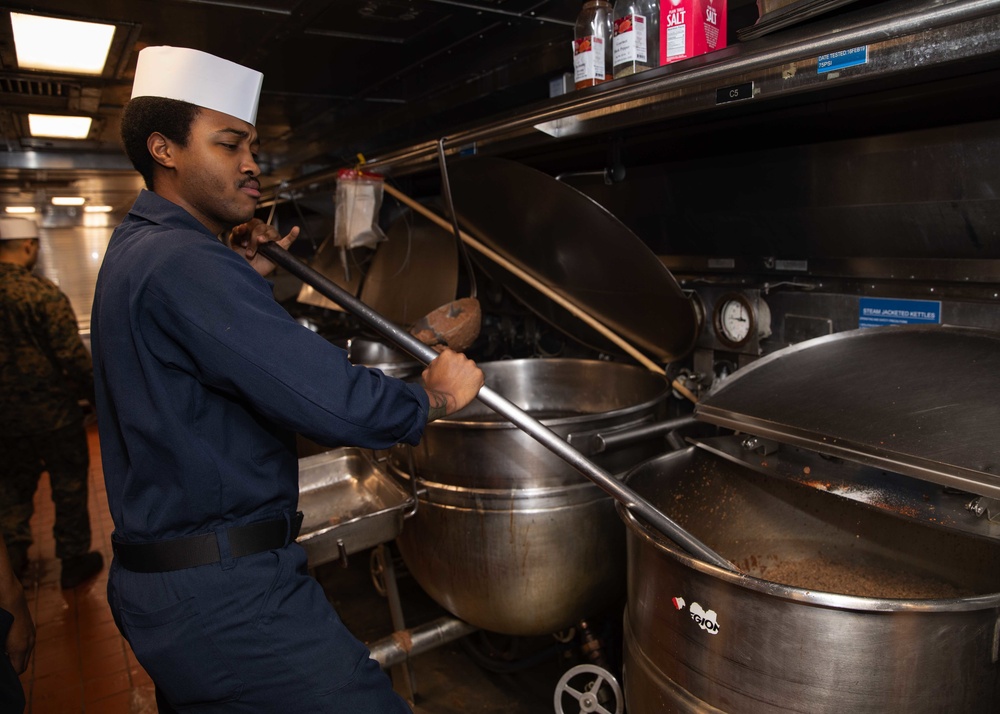 USS Bataan (LHD 5) Galley