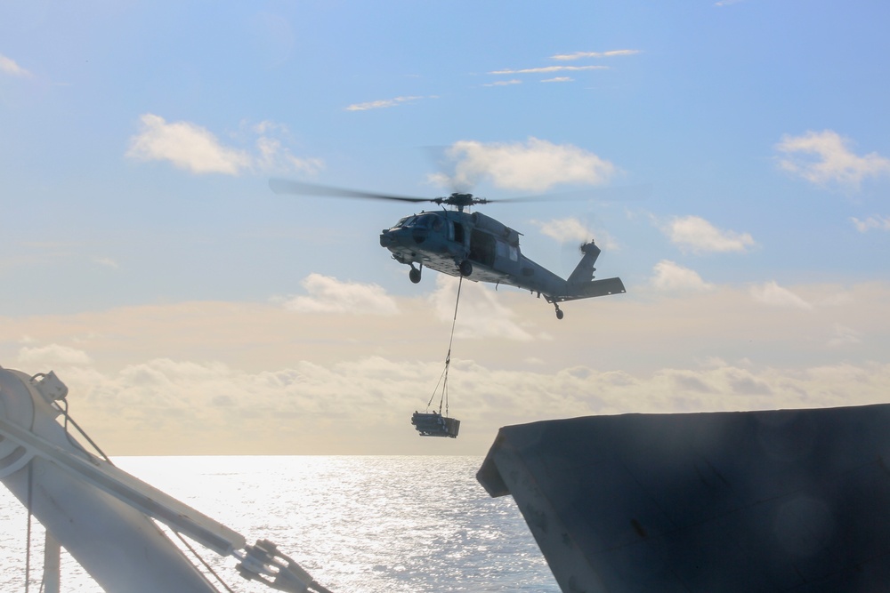 USS Bataan, USNS William McLean operate in Atlantic Ocean