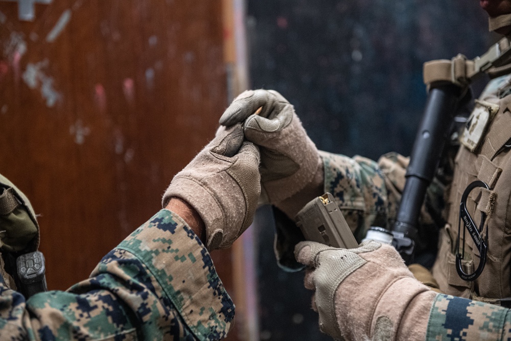 U.S. Marines Conduct Interior Tactics Training