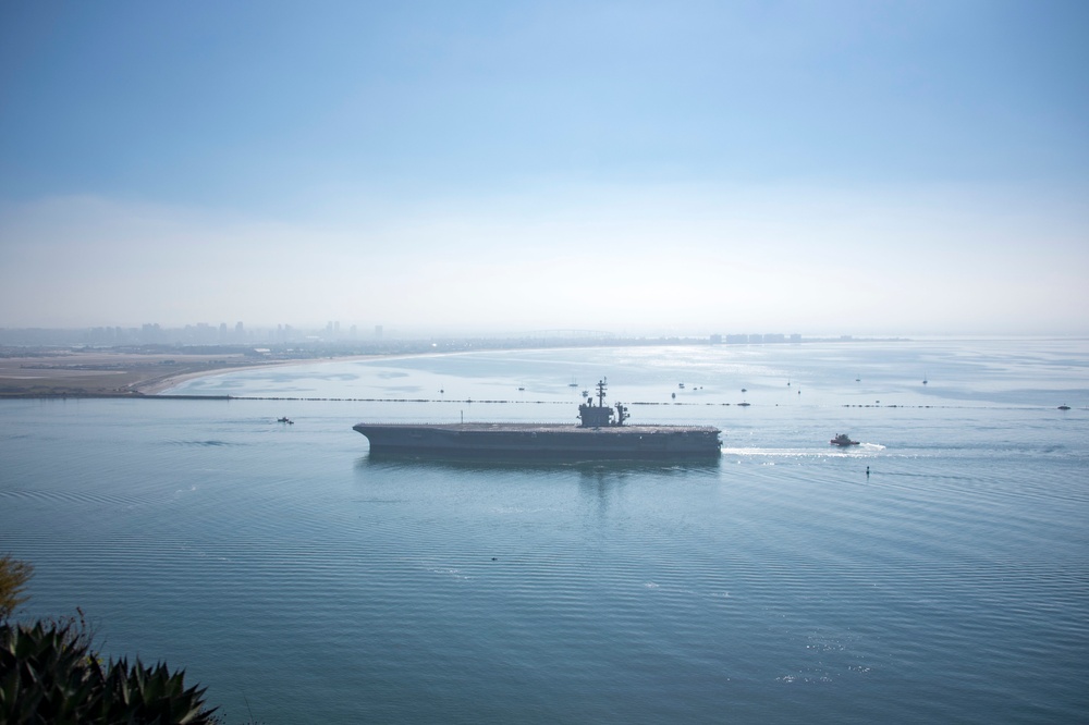 USS Theodore Roosevelt Returns From Deployment