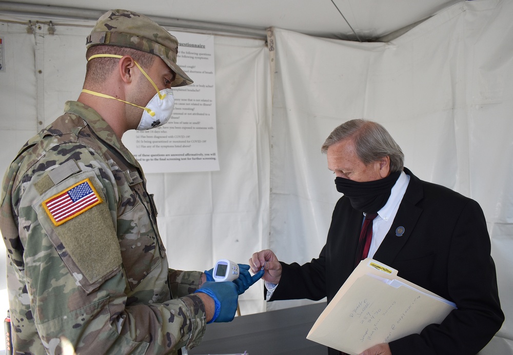 Nevada Guard screens legislators before special session