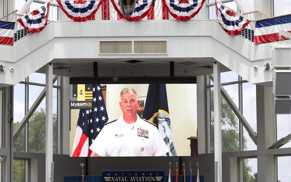 Naval Education and Training Command Holds Virtual Change of Command, Retirement Ceremony