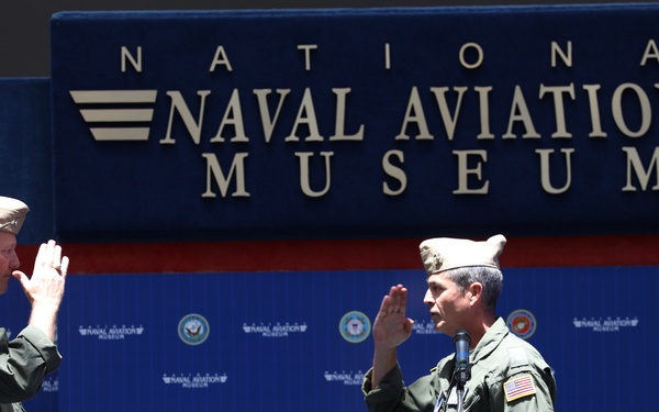 Naval Education and Training Command Holds Virtual Change of Command, Retirement Ceremony