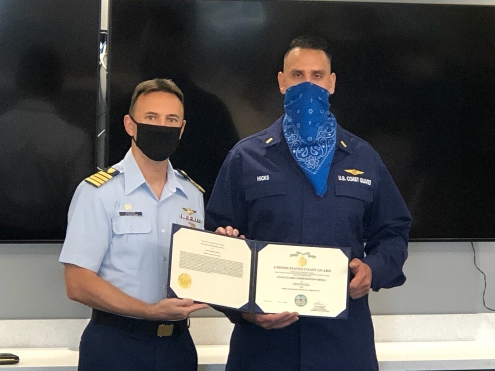 Coast Guard awards Commendation Medal in Corpus Christi, Texas