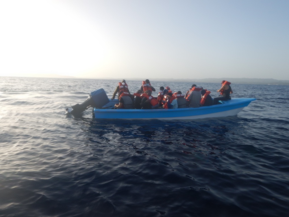 Coast Guard repatriates migrant group, following the interdiction of illegal voyage off Puerto Rico