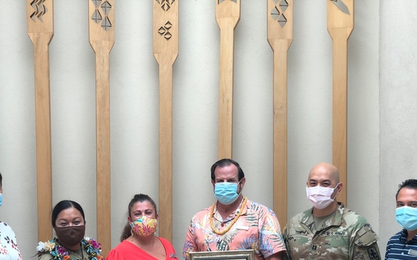 TF Hawaii Presents HING JTF Certificate of Appreciation