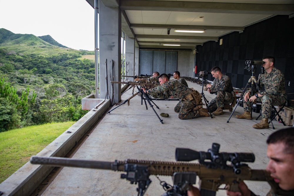 31st MEU Scout Sniper Platoon conducts static live fire training