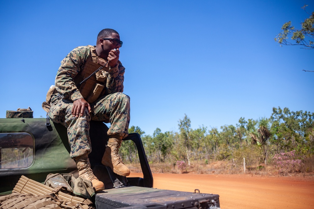 Motor transport Marines conduct field convoy training