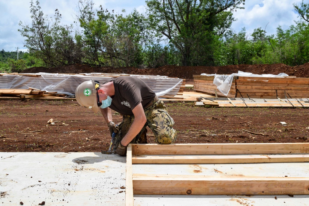 NMCB-3 Starts Construction of Camp in Tinian