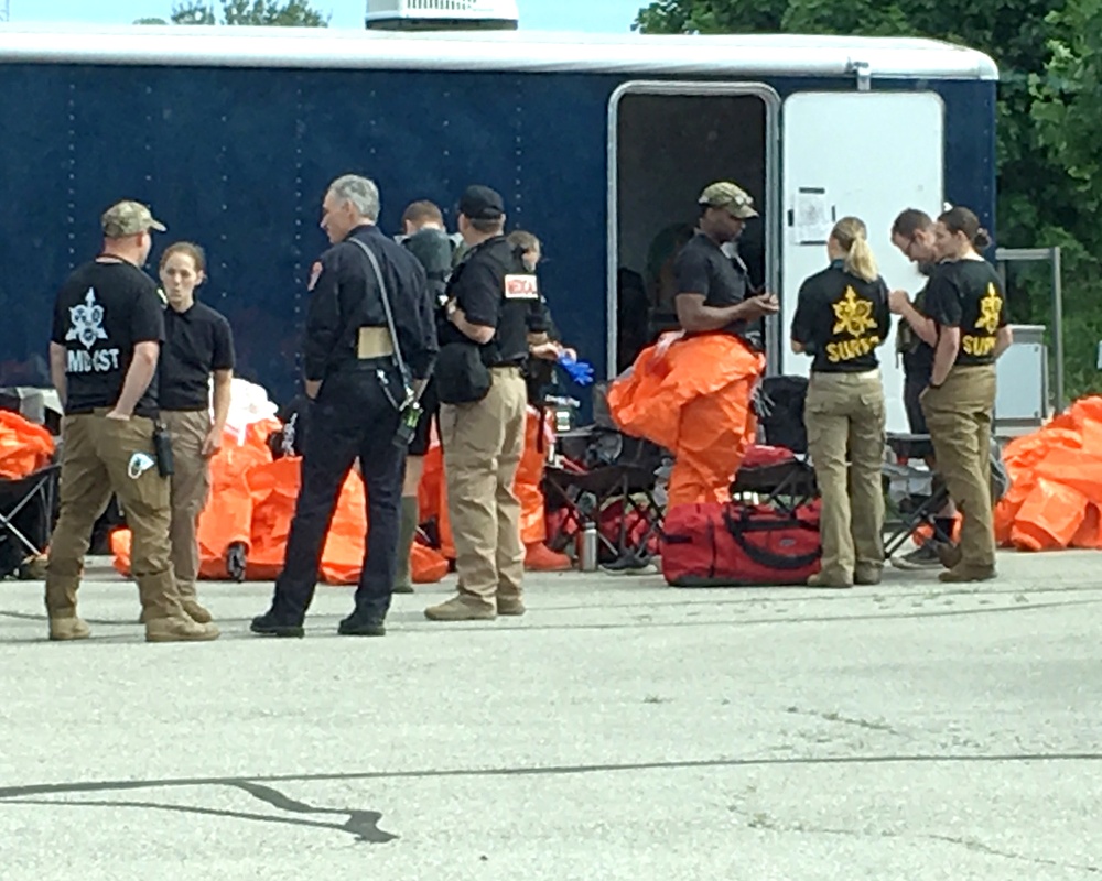 Michigan Guard’s CST team conducts multi-civil first responder training