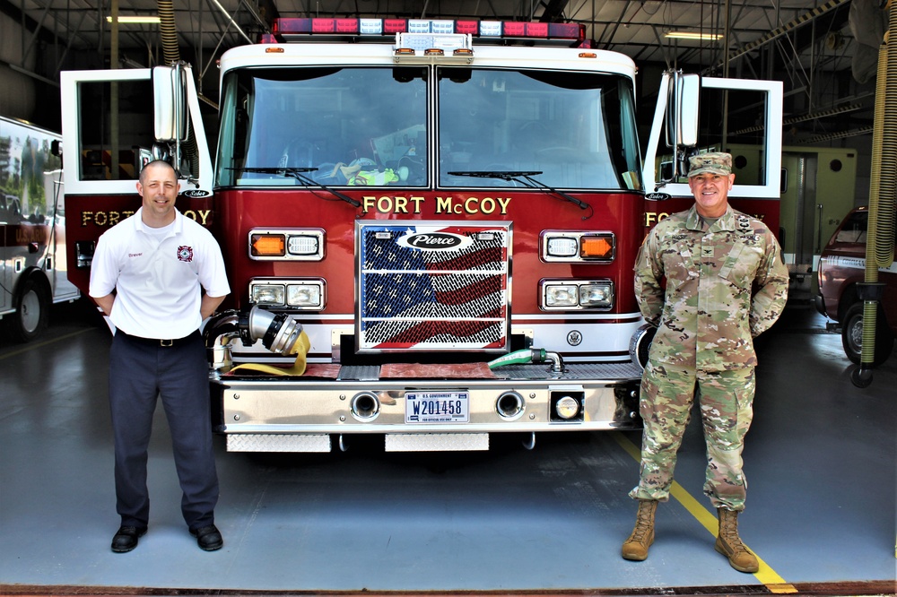 Fort McCoy Garrison commander visits post's Directorate of Emergency Services