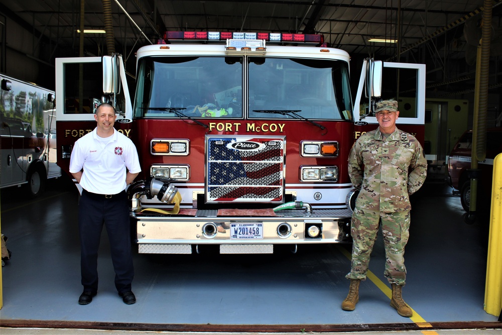 Fort McCoy Garrison commander visits post's Directorate of Emergency Services