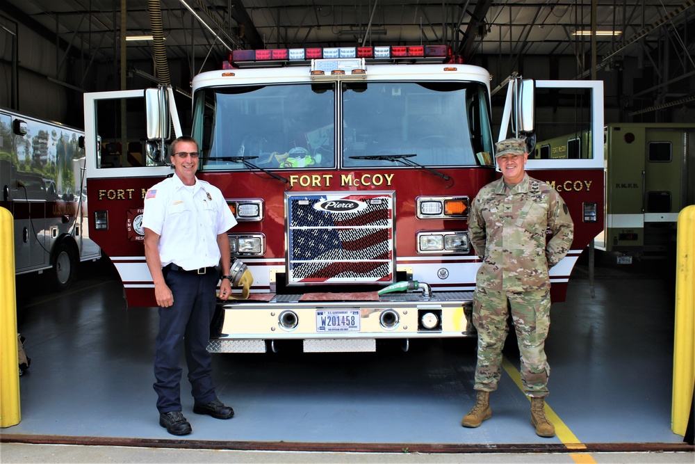 Fort McCoy Garrison commander visits post's Directorate of Emergency Services
