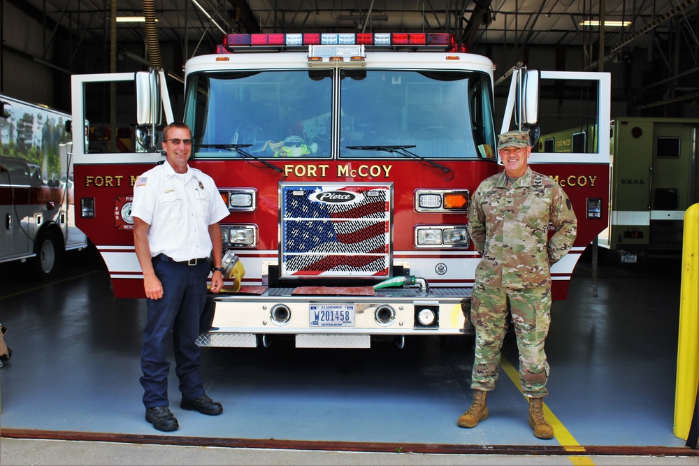 Fort McCoy Garrison commander visits post's Directorate of Emergency Services