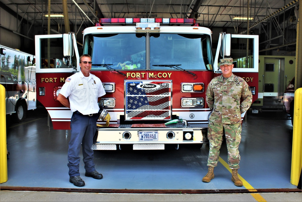 Fort McCoy Garrison commander visits post's Directorate of Emergency Services