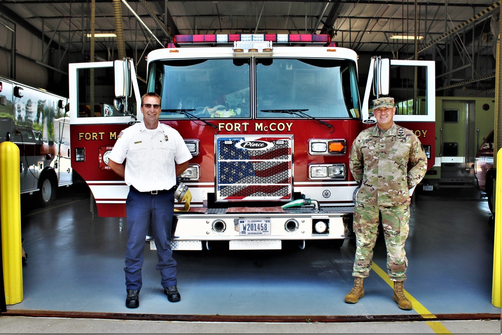 Fort McCoy Garrison commander visits post's Directorate of Emergency Services