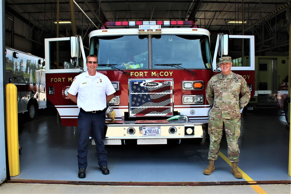 Fort McCoy Garrison commander visits post's Directorate of Emergency Services