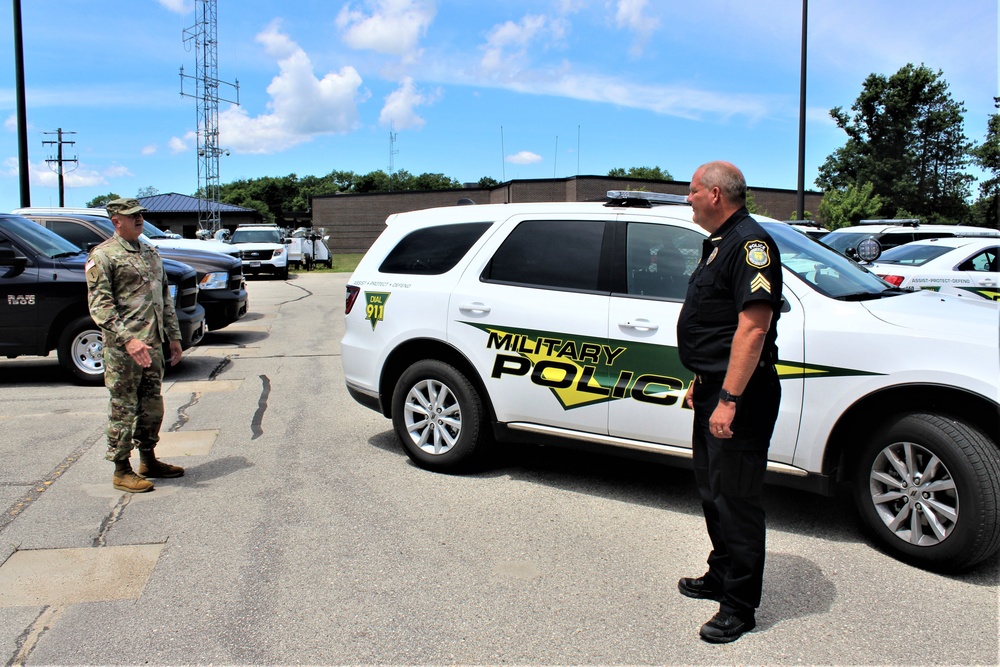 Fort McCoy Garrison commander visits post's Directorate of Emergency Services