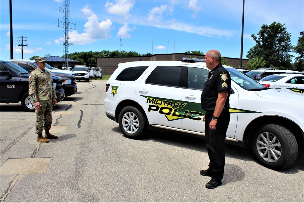 Fort McCoy Garrison commander visits post's Directorate of Emergency Services