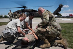 Indiana National Guard airmen, soldiers team up on Black Hawk for exercise