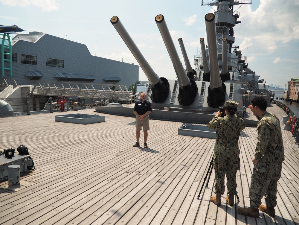 Battleship Wisconsin Navy Week Shout Out