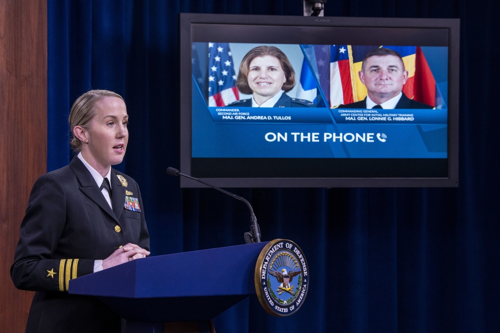Army, Air Force Officials Give Briefing on Training during Pandemic