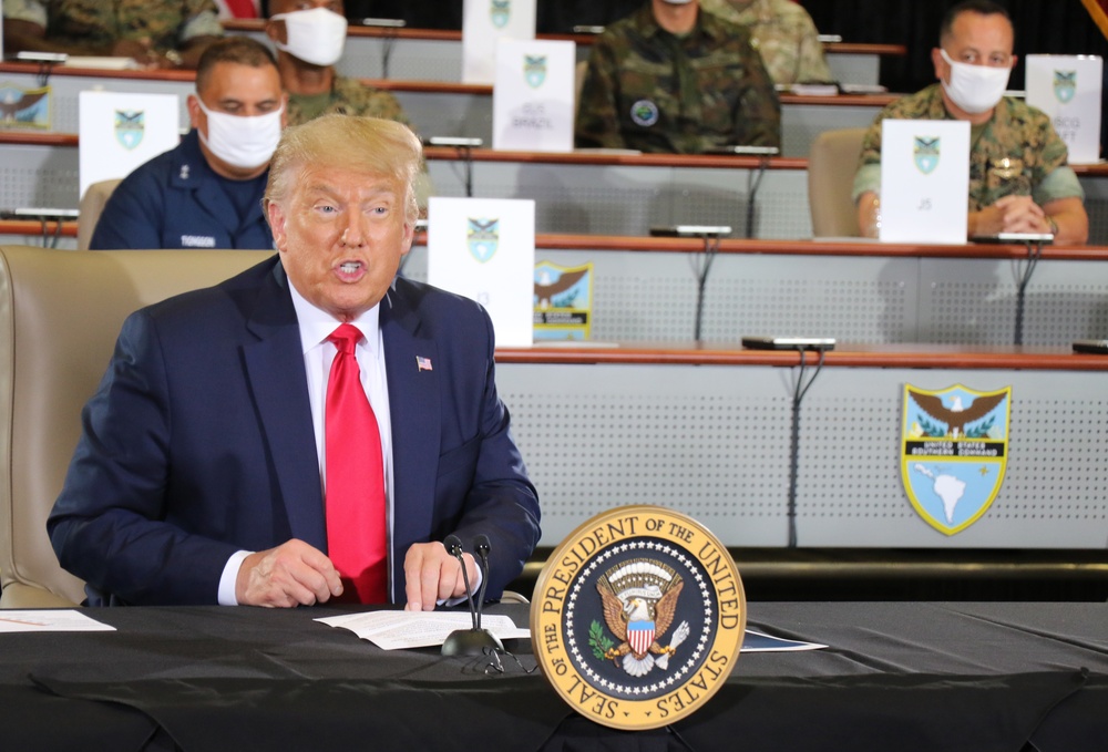 President Trump Visits SOUTHCOM