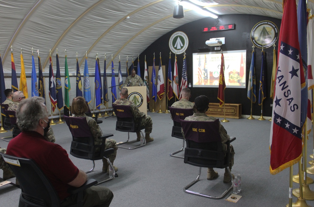 595th Transportation Brigade Change of Command