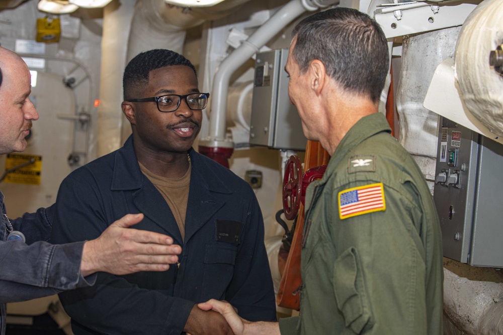 prospective PHIBRON 8 Commander tours the USS New York (LPD 21)