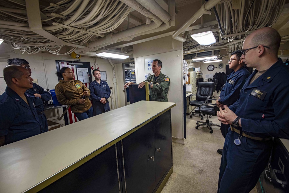 prospective PHIBRON 8 Commander tours the USS New York (LPD 21)