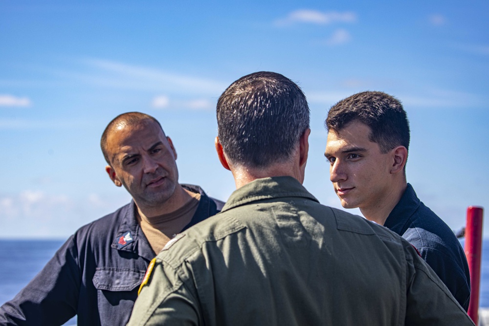 prospective PHIBRON 8 Commander tours the USS New York (LPD 21)