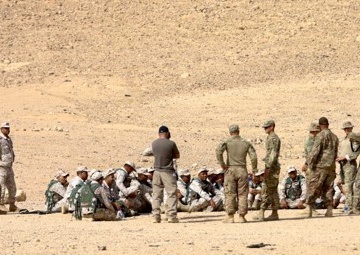 Task Force Spartan Soldiers participate in Jordanian Operational Engagement Program (JOEP) Graduation