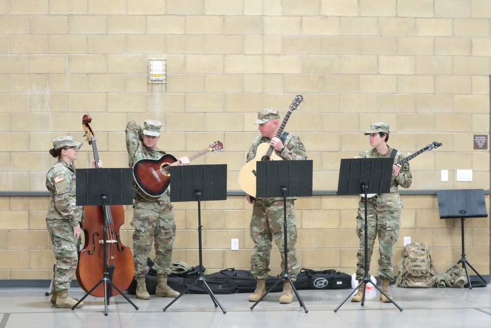 67th Army Band prepares to play