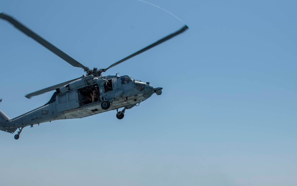 CTF 56 Mark VI Boats and HSC 26 Complete a Casualty Drill