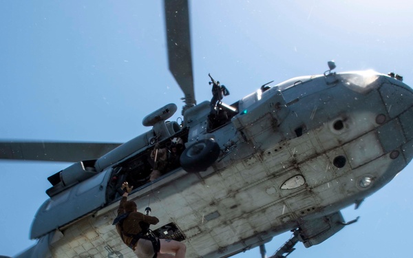 CTF 56 Mark VI Boats and HSC 26 Complete a Casualty Drill