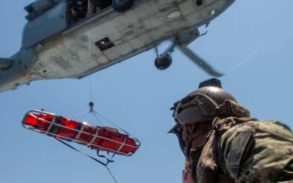 CTF 56 Mark VI Boats and HSC 26 Complete a Casualty Drill