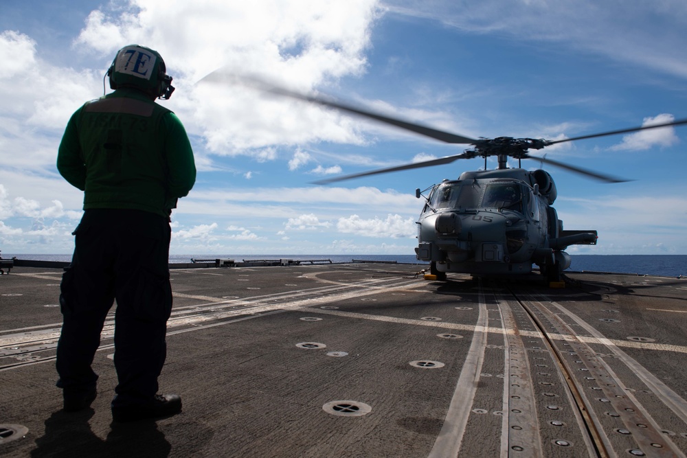 USS Princeton, HSM-73 conduct flight operations