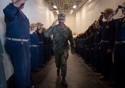 Amphibious Squadron 8 Change of Command Ceremony aboard USS Bataan (LHD 5)