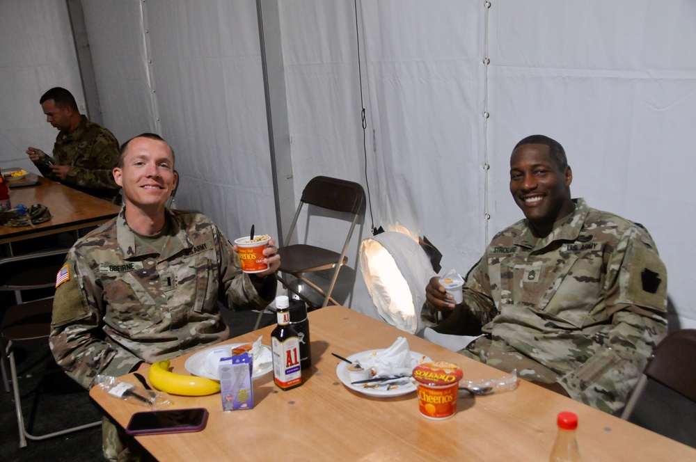 Food at the mobilization station