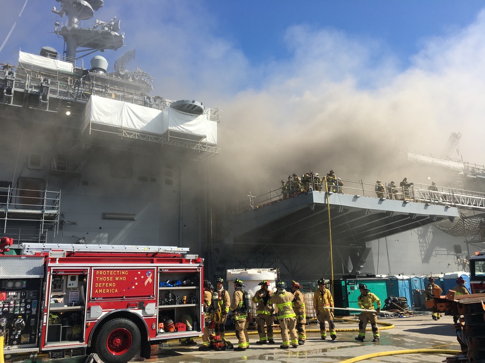 USS Bonhomme Richard (LHD 6) Fire