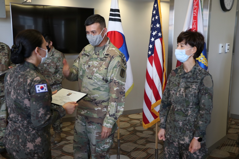 ROK Medical Officers Integrate into 65th Medical Brigade