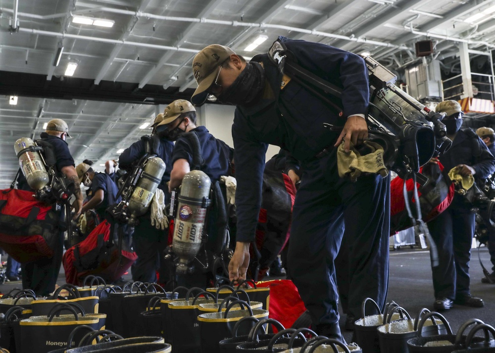 USS Bonhomme Richard Fire